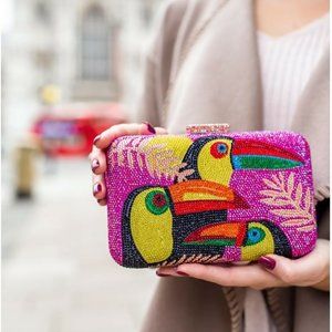 Rhinestone Toucan Boutique Women's Clutch